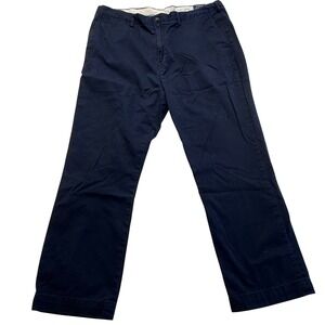 Polo Ralph Lauren Mens 40/30 Navy Blue Classic Fit Cotton Twill Chino Pants